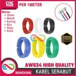 KABEL SERABUT AWG 24 AWG24 HIGH QUALITY MERAH PERMETER