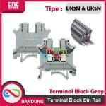 TERMINAL BLOCK DIN RAIL UK5N UK3N TERMINAL BLOCK GRAY -UK5N - Image 2