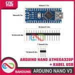 Arduino Nano V3.0 ATmega328P CH340 CH340G 5V Board + Kabel USB - Pengembangan Proyek Elektronik - Image 2