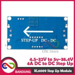 MODULE STEP UP STEP-UP XL6009 ADJUSTABLE DC TO DC BOOST CONVERTER 4A VOLTMETER - Image 4