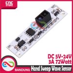 HAND SWEEP WAVE SENSOR SWITCH MODULE 5V 12V 24V 72W - Image 2