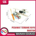MAINAN EDUKASI PESAWAT TERBANG KAYU RAKITAN STEM DIY - Image 2