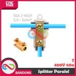 TERMINAL BLOCK BLOK KONEKTOR SPLITTER PARALEL KABEL HIGH POWER CONNECTOR  400V 60A T CABANG - Image 2