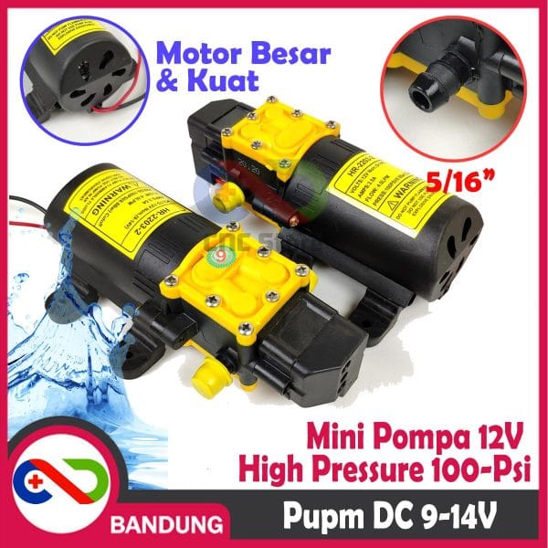 POMPA AIR DC 12V 80 PSI MIZUKA PUMP SPRAYER DINAMO PUSH