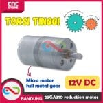 MOTOR DC GEARBOX 25GA310 METAL GEAR HIGH TORQUE 12V DC GEAR BOX -100 RPM