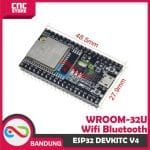 ESP32 ESP-32 DEVKITC V4 WROOM-32U WIFI BLUETOOTH DEVELOPMENT BOARD - Image 2