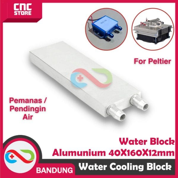 WATER BLOCK ALUMINIUM WATERBLOCK FOR PELTIER 40 160 12 MM COOLING SYSTEM - 40X160X12