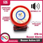 BUZZER SPEAKER ACTIVE ALARM 12V HIGH DECIBEL SIRINE ALARM - Image 2