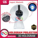 3D Hologram Projector Fan dengan Speaker Bluetooth – Untuk Display Gambar & Video