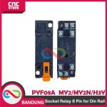 SOKET RELAY 8 PIN - PYF08A Socket Relay Soket RELAY 8pin 8 PIN (RELAY 8 KAKI MY2, MY2N, dan H3Y)  FOR DIN rail. - Image 3