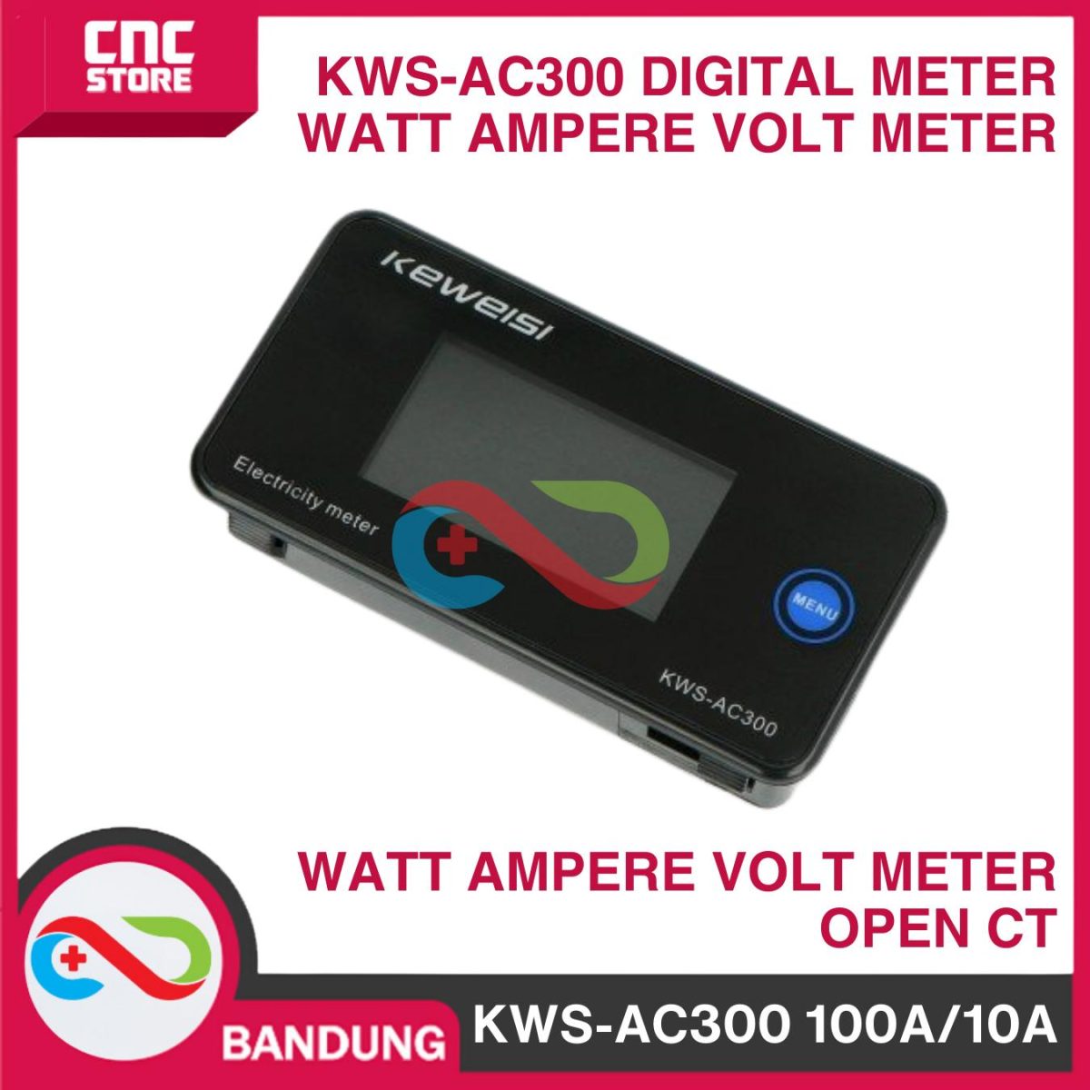 KWS-AC300 100A/10A 6IN1 DIGITAL KWH METER WATT METER AMPERE VOLT METER OPEN CT - Image 5