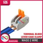 WAGO 2 WIRE TERMINAL BLOCK LEVER CAGE CLAMP - Image 4