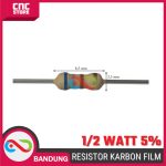 Resistor 1/2 Watt 5% 10pcs - Komponen Elektronik DIY & Arduino -10 OHM - Image 3