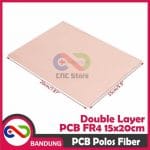 PCB POLOS DOUBLE LAYER FR4 FIBER 15X20CM - Image 2