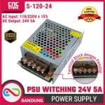 Power Supply Switching PSU 24V 5A – Adaptor Jaring 24V 5A Kecil dan Berkualitas