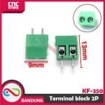 KF-350 KF350 GREEN TERMINAL BLOCK HIJAU GREEN 2PIN 2P 2 PIN SCREW 3.5MM