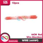 10PCS WIRE ABERDEEN RED WIRE CONECTING ELECTRONIC 10CM 24AWG - Image 4