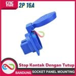 SOCKET PANEL MOUNTING 2P 16A IP45 E 312 EWIG STEKER STOP KONTAK DENGAN TUTUP - Image 4