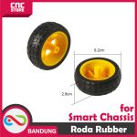 WHEEL RODA RUBBER FOR SMART ROBOT CAR 4WD 2WD - Image 2