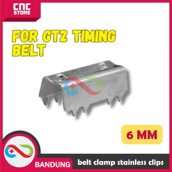 3D printer accessories bandwidth 6MM open synchronous belt clamp stainless steel serrated clamp