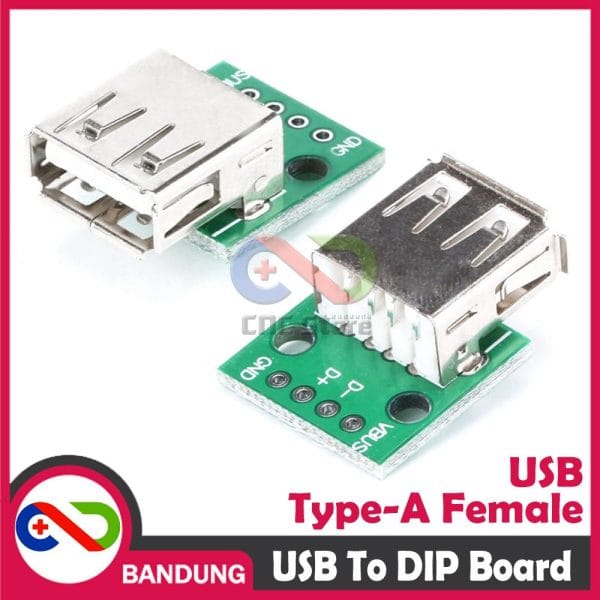 USB TYPE A FEMALE TO DIP ADAPTER CONVERTER 2.54MM PCB BOARD FOR ARDUINO