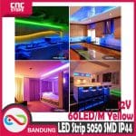 LED STRIP LIGHT YELLOW 5050 SMD IP44 OUTDOOR 5 CM WATERPROOF - Image 4