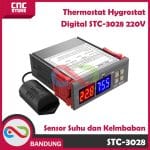 Thermostat Hygrostat Digital STC-3028 Atur Suhu Kelembaban 220V