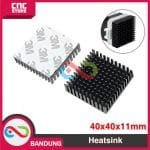 HEATSINK MOTOR STEPPER NEMA 17/24 HEAT SINK 40X40X11 WITH TAPE