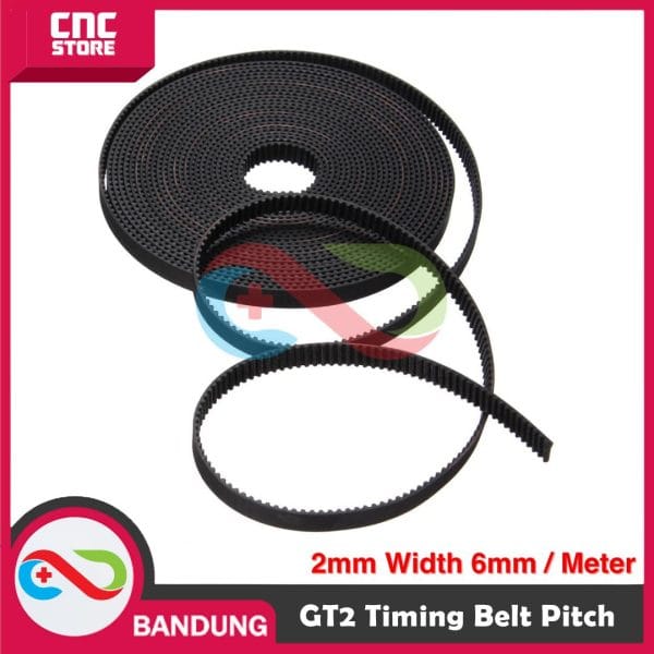 GT2 TIMING BELT PITCH 2MM WIDTH 6MM PER METER