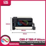 Stopper Terminal block Din rail Rel CBR-F TBR-F Hitam - Image 3