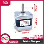 NEMA 17 17HS4401 STEPPER MOTOR 42-40MM 12V 1.5A  PLUS KABEL - Image 2