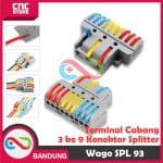 TERMINAL CABANG 3 KE 9 KABEL KONEKTOR SPLITTER 3X9 LT 633 WAGO SPL 93 WAGO