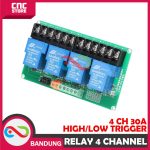 RELAY MODULE 5V 4 CHANNEL 4CH 30A OPTOCOUPLER ISOLATION - Image 5