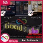 LED flexible display smart car sticker 120x595mm Aplikasi HD Bluetooth  + Remote control USB - Image 5