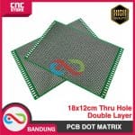PCB DOT MATRIX THRU HOLE DOUBLE LAYER 18X12CM 18*12CM