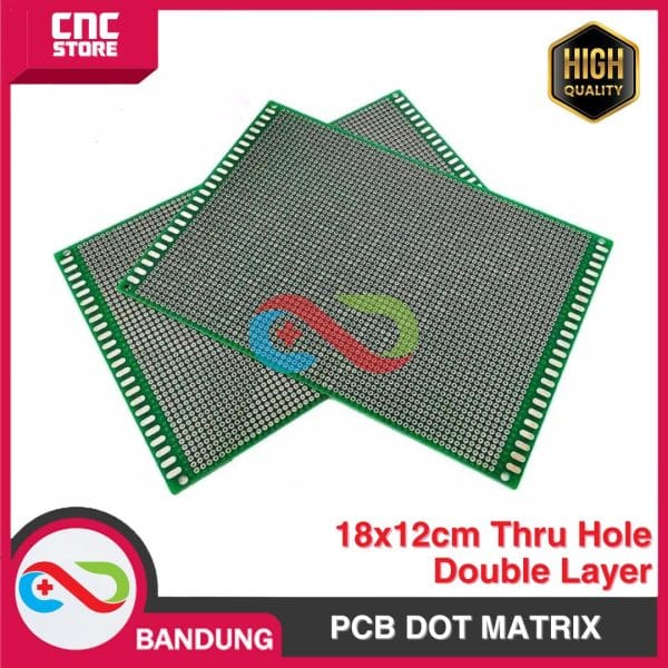PCB DOT MATRIX THRU HOLE DOUBLE LAYER 18X12CM 18*12CM