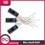 CAPACITOR ELECTROLYTIC ELCO KAPASITOR ELEKTROLIT ELKO 10UF 10UF/50V
