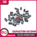 Capacitor Electrolytic Elco 470uF 25V – Kapasitor Elektrolit 470uF untuk Proyek Elektronik - Image 5