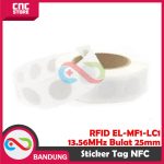 RFID EL-MF1-LC1  13.56MHz 1K Label Sticker Tag NFC Stiker 13.56 MHz 25mm BULAT ROUND - Image 3