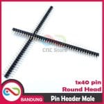 PIN HEADER MALE ROUND HEAD SINGLE ROW 1X40 2.54MM - Image 2