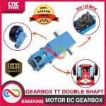MOTOR DC GEARBOX METAL GEAR TT MOTOR DOUBLE SHAFT ALL METAL