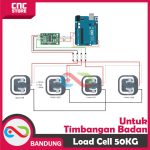 Sensor Berat Load Cell 50kg Half Bridge Weight Timbangan Badan Akurat - Image 4