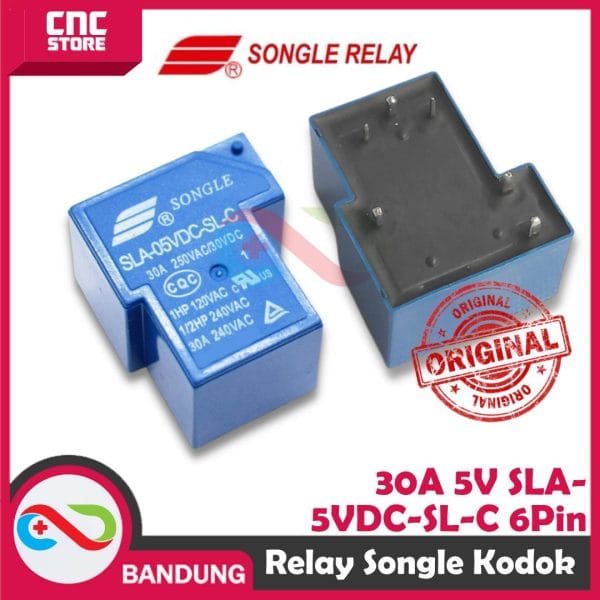 RELAY KODOK 30A 5V SLA-5VDC-SL-C 6PIN 6 PIN