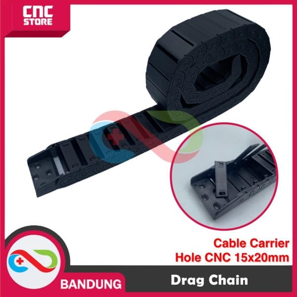 DRAG CHAIN / CABLE CARRIER HOLE CNC 15X 20 MM / 15X20