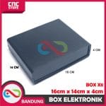 BOX HITAMUNIVERSAL X8 4 SISI 16X14X4CM KOTAK ELEKTRONIK BOX ELECTRONIC RANGKAIAN