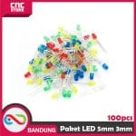 PAKET 1 BOX LED 5MM 3MM 5 COLOR RGBYW 100PCS - Image 4