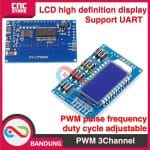3 Channel PWM Pulse Frequency Duty Cycle Adjustable Square Wave Rectangular Wave Signal