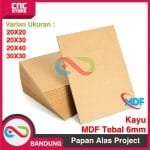 ALAS PROJECT MDF Board / MDF 6mm / Kayu Mdf - 20X40