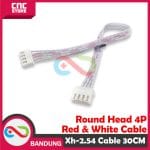 XH-2.54 4P DOUBLE-HEAD 4P RED AND WHITE CABLE 30CM - Image 4