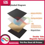 3D PRINTER PEO-PEI SHEET DOUBLE SIDE MAGNETIC SPRING STEEL 235X235 - Image 3
